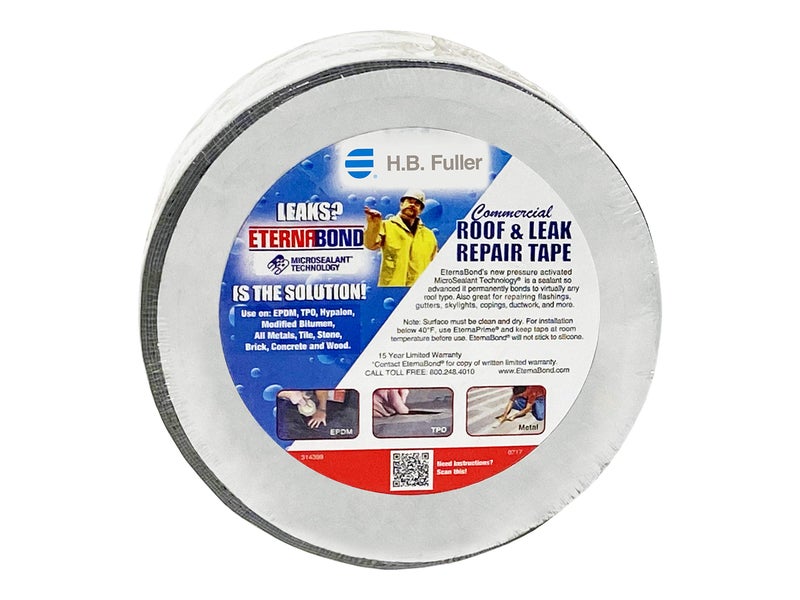 EternaBond RoofSeal Gray 4" x50' MicroSealant UV Stable RV Roof Seal Repair Tape | 35 mil Total Thickness - EB-RG040-50R - One-Step Durable, Waterproof and Airtight Sealant - Image 2